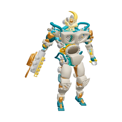 Robot Sinh Học BrainStem (Rigged)