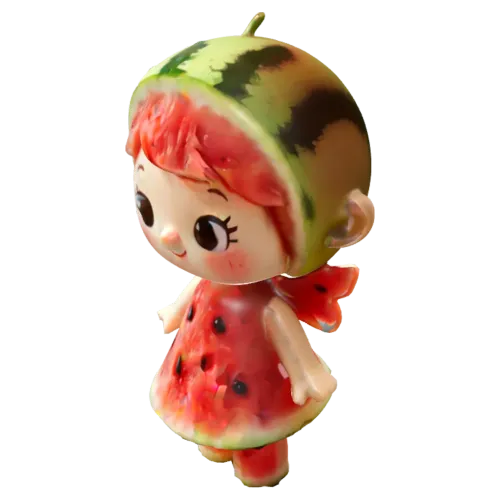 Watermelon Girl Figurine