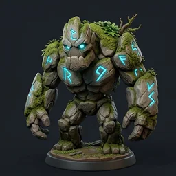 Ancient Moss Golem 3D